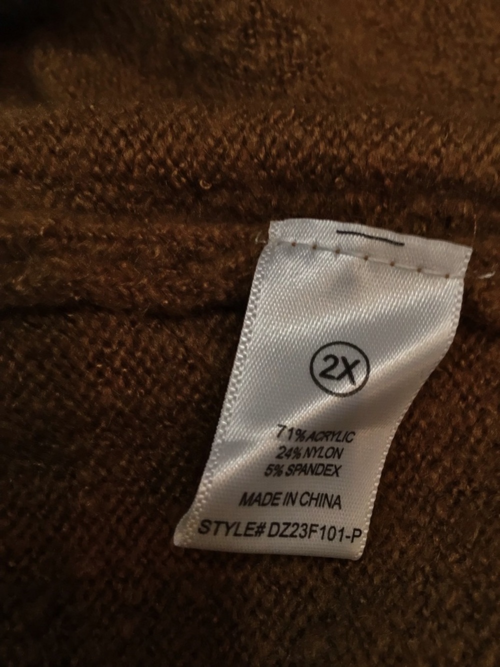 Fashion Nova Women’s Turtleneck Sweater Dress in Camel Brown 1T 217 - Picture 7 of 7